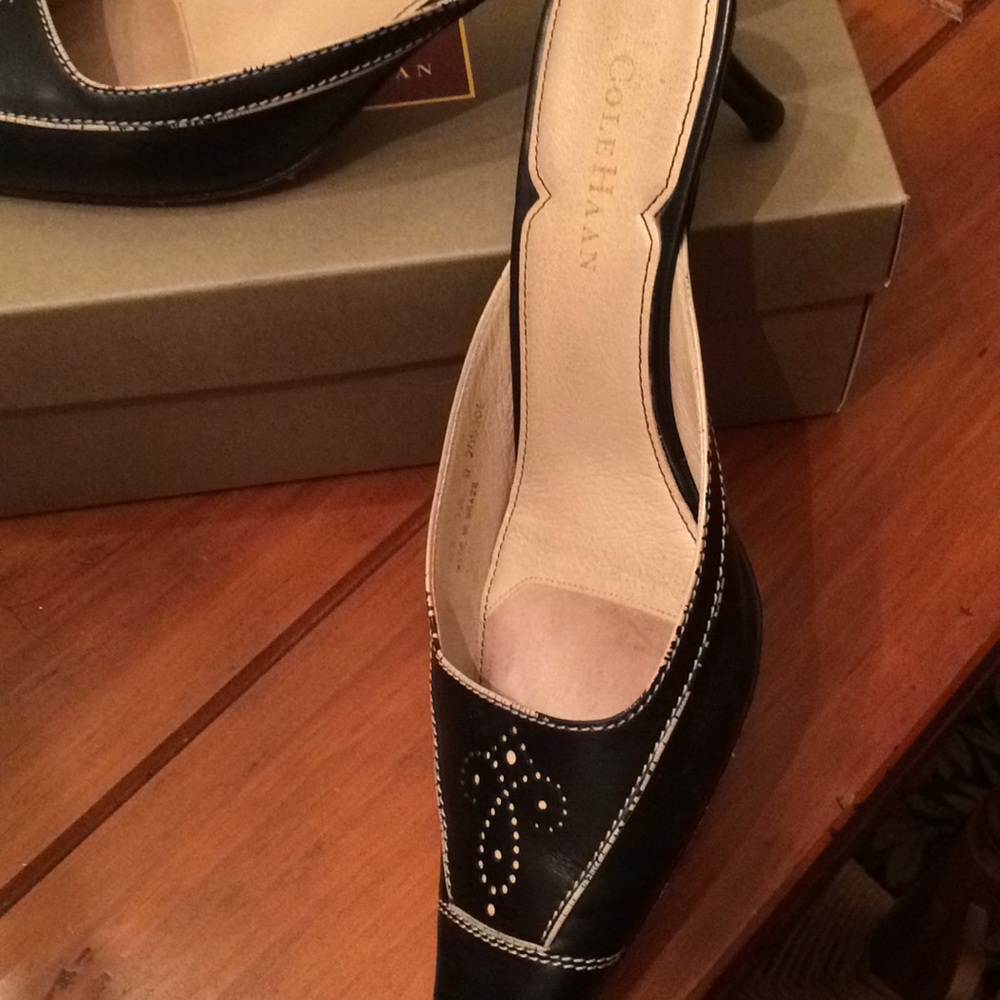 Cole Haan slip on leather shoes